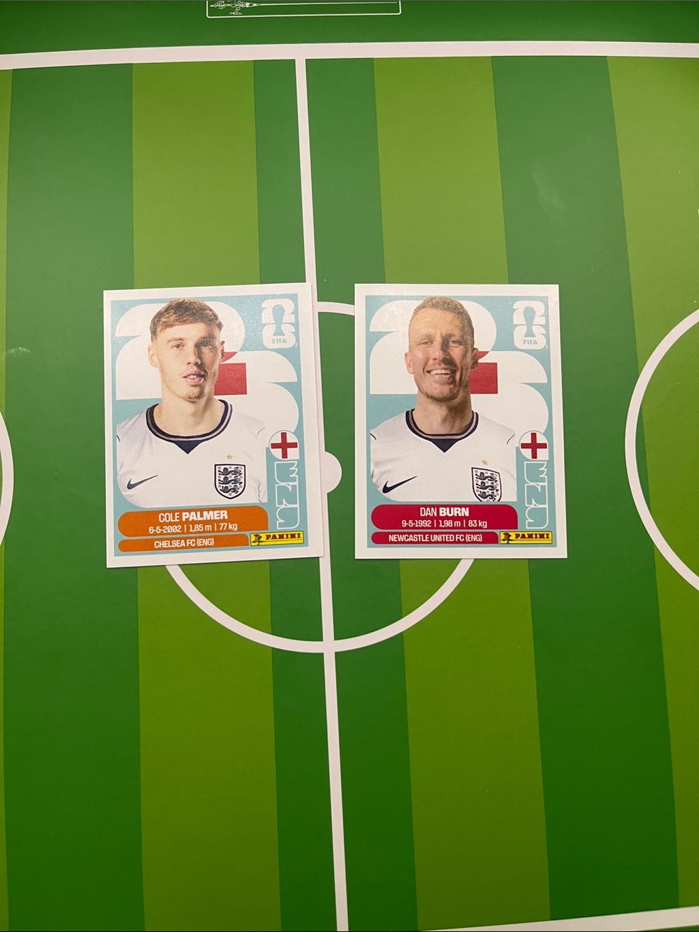 England World Cup sticker collection